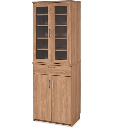 Amazon.co.jp: パモウナ 食器棚YC プレーンホワイト 幅40.4×高さ180